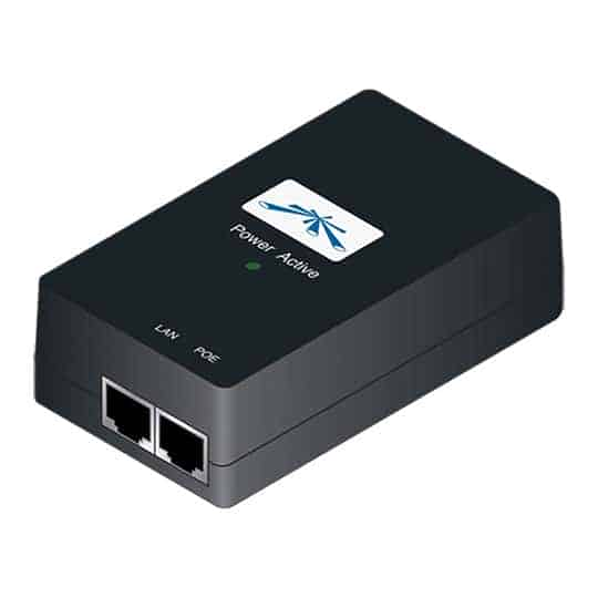 Ubiquiti 60W Gigabit PoE Power Adapter Injector Midspan